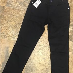 Black stretch denim